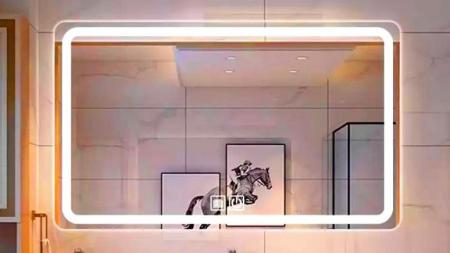 What are the benefits of installing LED bathroom mirrors in the bathroom