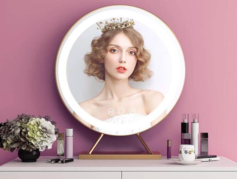 Desktop LED makeup mirror makes you dazzling