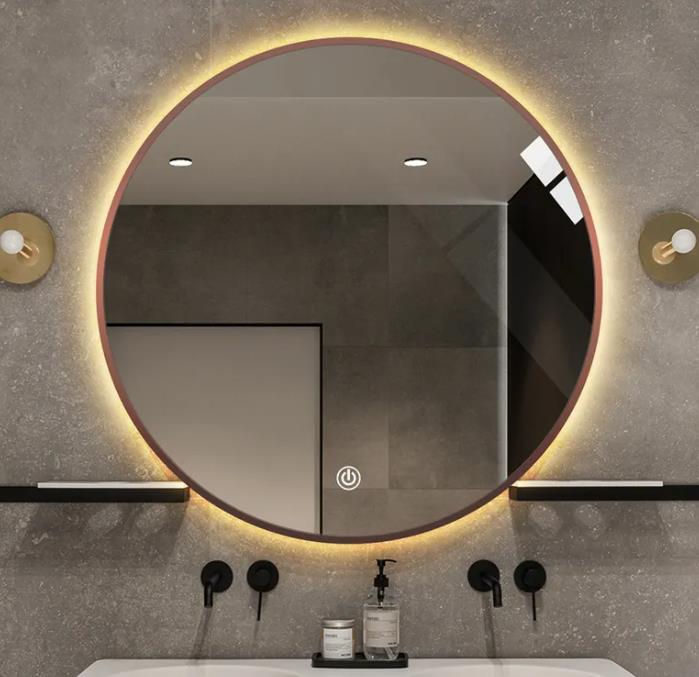 led mirror round bathroom