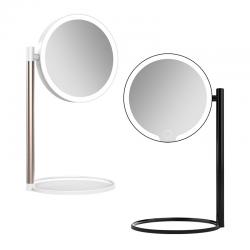 LED Double-sided rotating makeup mirror Touch switch double-sided makeup mirror