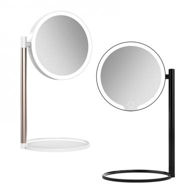 LED Double-sided rotating makeup mirror Touch switch double-sided makeup mirror